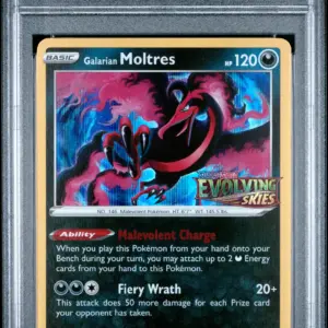 GALARIAN MOLTRES-HOLO 125/SWSH – SWSH Black Star Promos – PSA 9