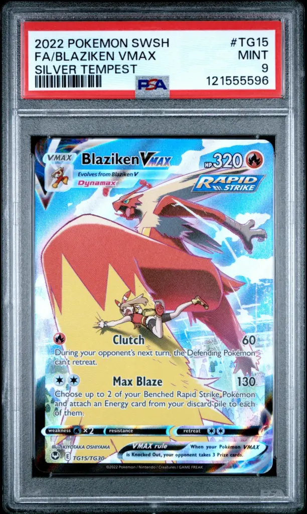 FA/BLAZIKEN VMAX TG15/TG30 – Silver Tempest Trainer Gallery – PSA 9