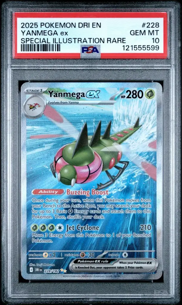 Yanmega ex 228/182 – Destined Rivals – PSA 10 – Cert 121555599