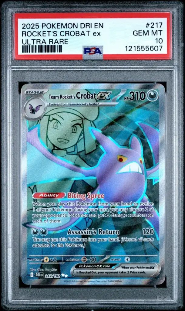 ROCKET'S CROBAT ex 217/182 – Destined Rivals – PSA 10