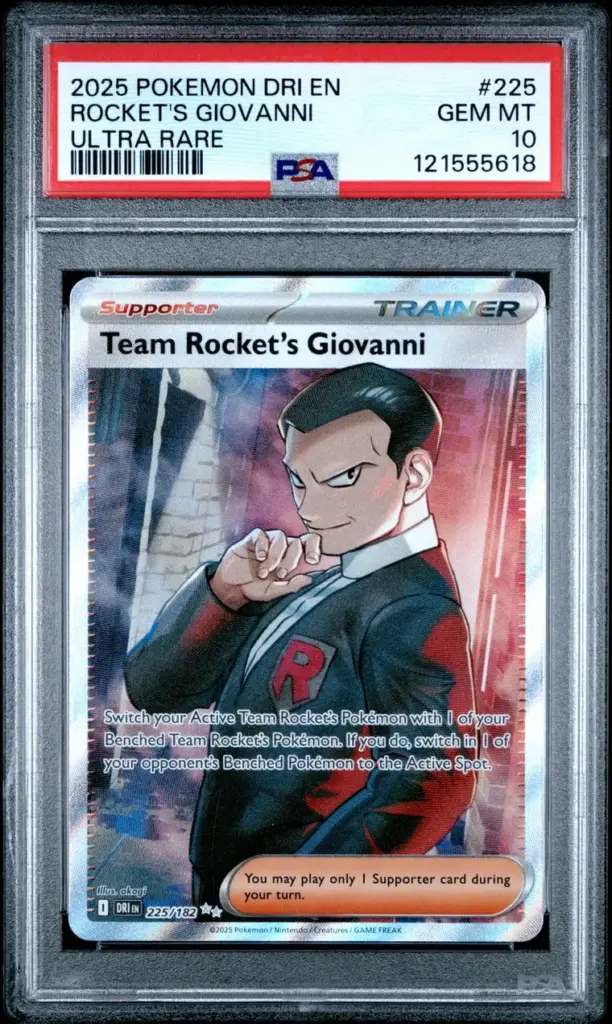 TEAM ROCKET'S GIOVANNI 225/182 – Destined Rivals – PSA 10