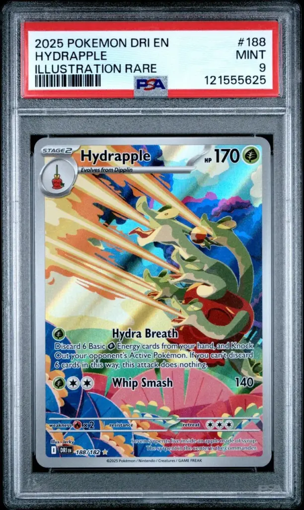 Hydrapple 188/182 – Destined Rivals – PSA 9 – Cert 121555625