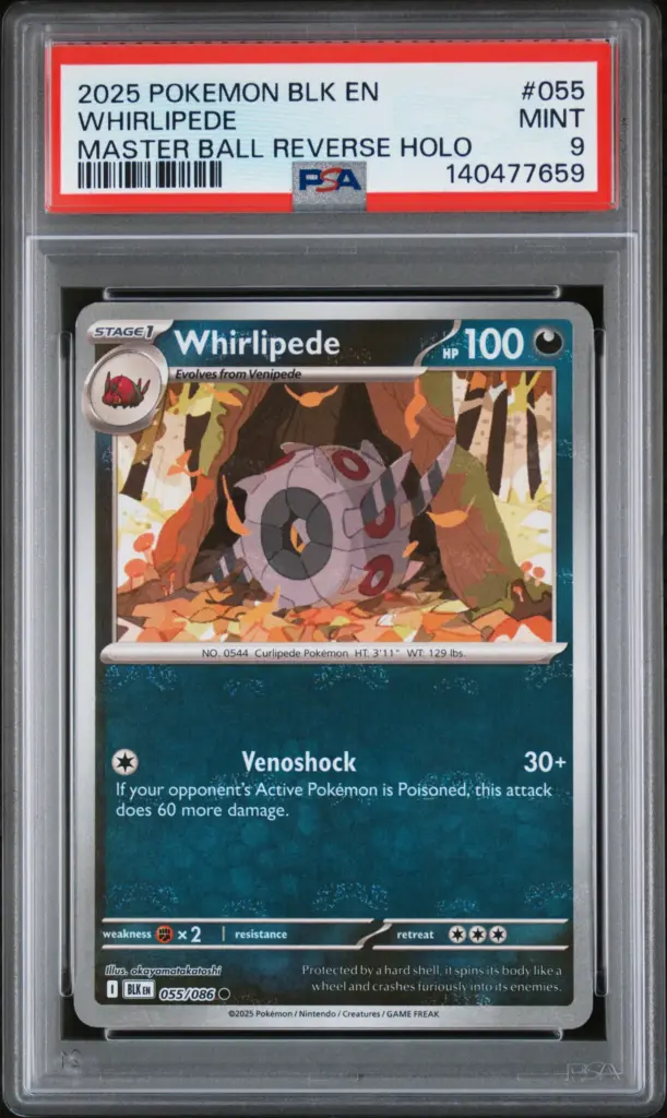 WHIRLIPEDE 055/086 – Black Bolt – PSA 9