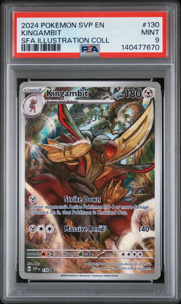 KINGAMBIT 130/SVP – Scarlet & Violet Black Star Promos – PSA 9