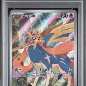 ZACIAN 100/094 – Phantasmal Flames – PSA 10