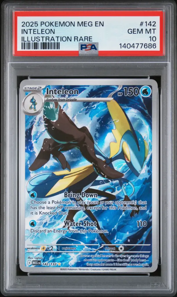 INTELEON 142/132 – Mega Evolution – PSA 10