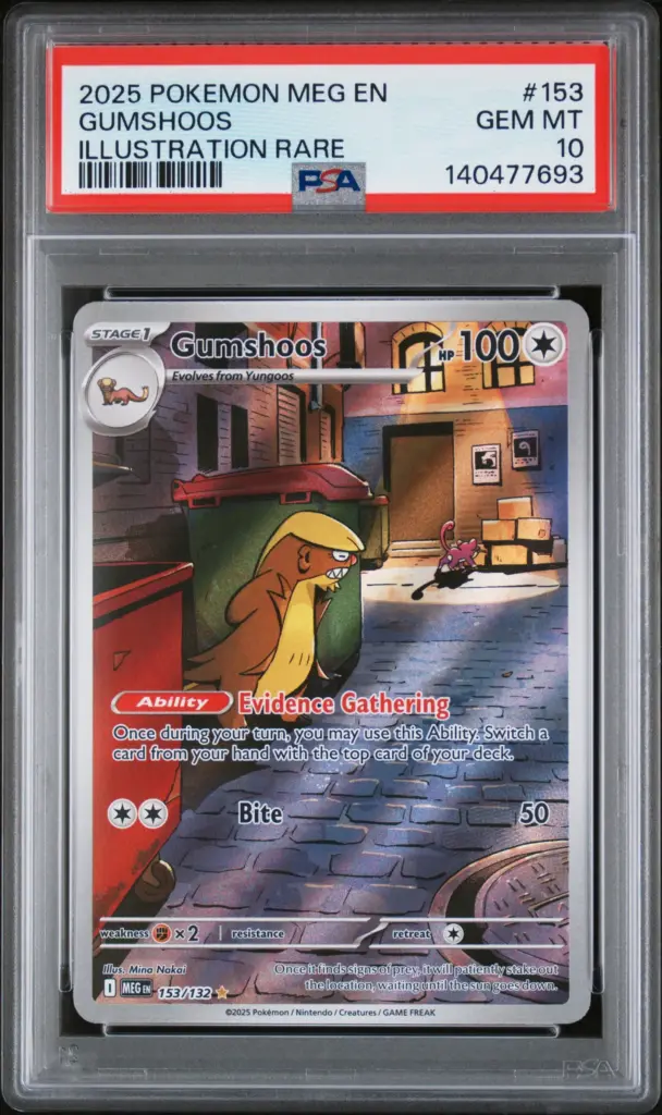 GUMSHOOS 153/132 – Mega Evolution – PSA 10