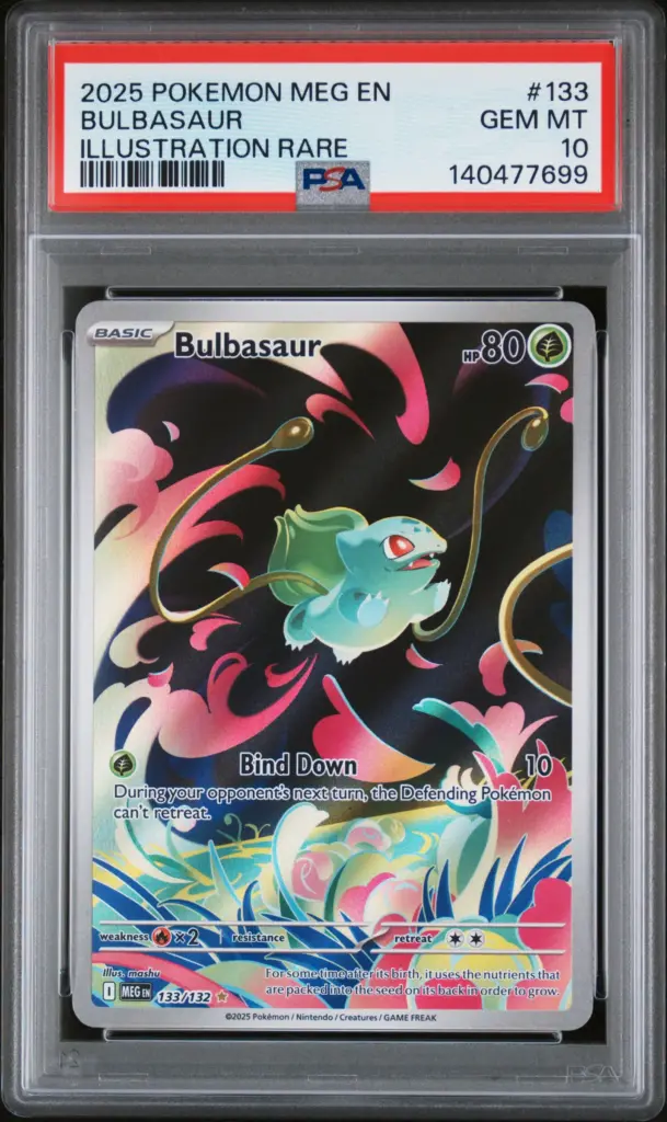 BULBASAUR 133/132 – Mega Evolution – PSA 10