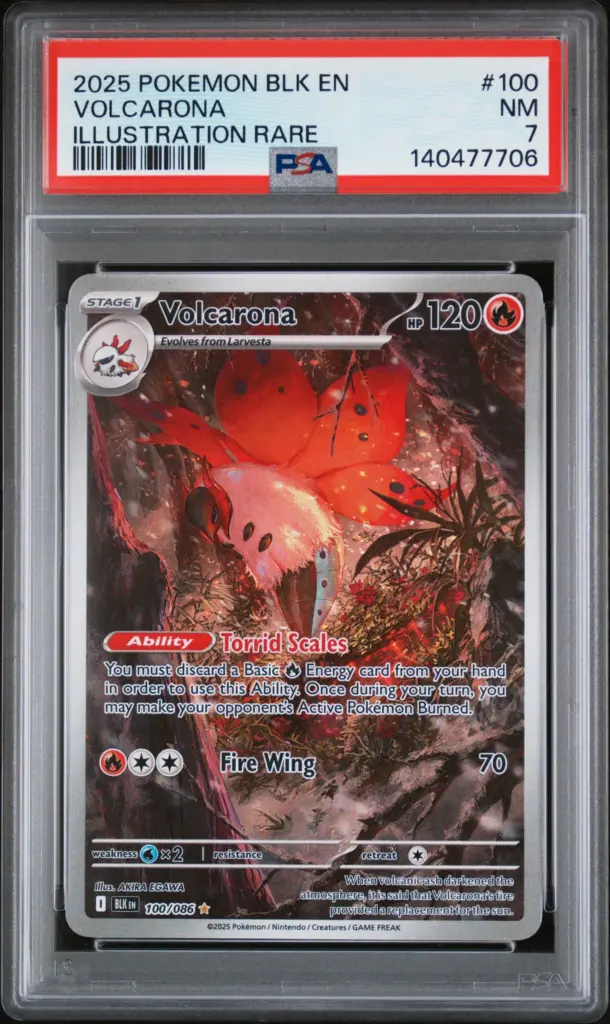VOLCARONA 100/086 – Black Bolt – PSA 7