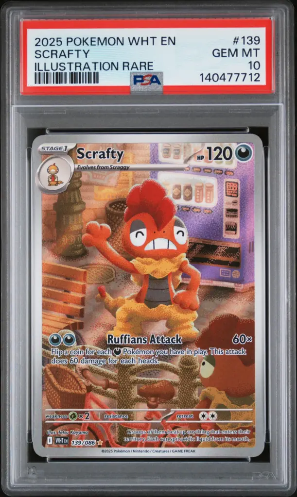 SCRAFTY 139/086 – White Flare – PSA 10