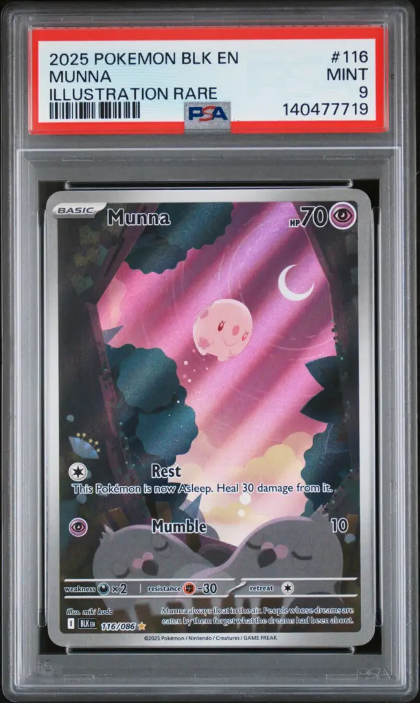 MUNNA 116/086 – Black Bolt – PSA 9