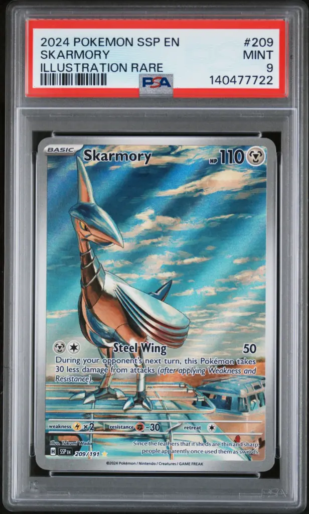 SKARMORY 209/191 – Surging Sparks – PSA 9