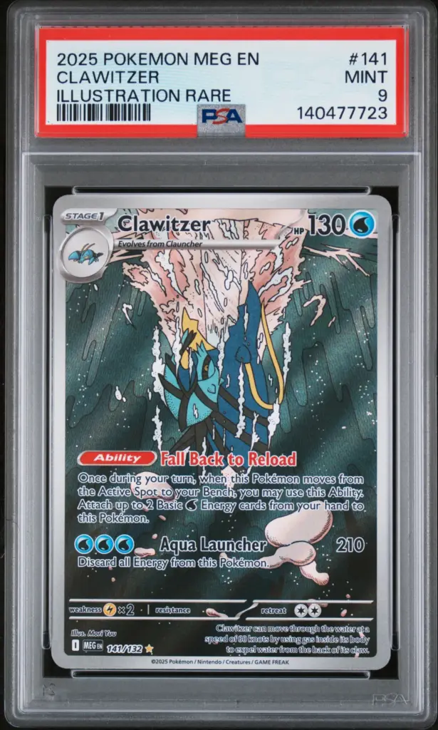 CLAWITZER 141/132 – Mega Evolution – PSA 9