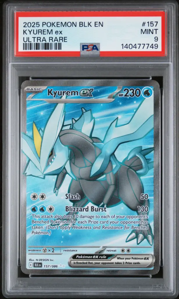KYUREM ex 157/086 – Black Bolt – PSA 9