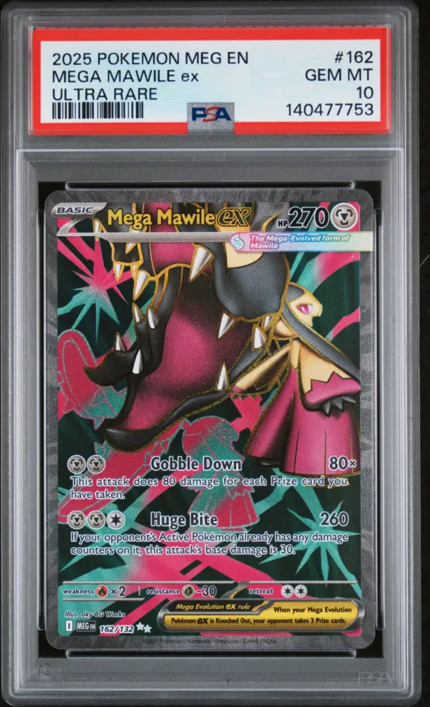 MEGA MAWILE ex 162/132 – Mega Evolution – PSA 10