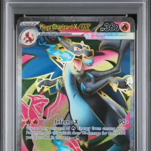 MEGA CHARIZARD X ex 109/094 – Phantasmal Flames – PSA 10