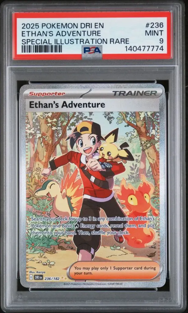Ethan’s Adventure 236/182 – Destined Rivals – PSA 9 – Cert 140477774