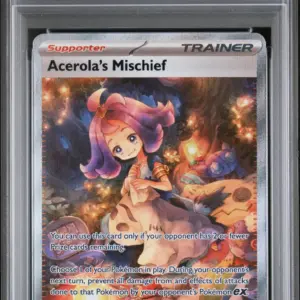 ACEROLA'S MISCHIEF 183/132 – Mega Evolution – PSA 9