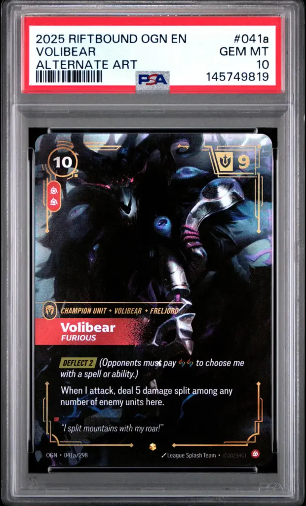 VOLIBEAR 041A/298 – Origins – PSA 10