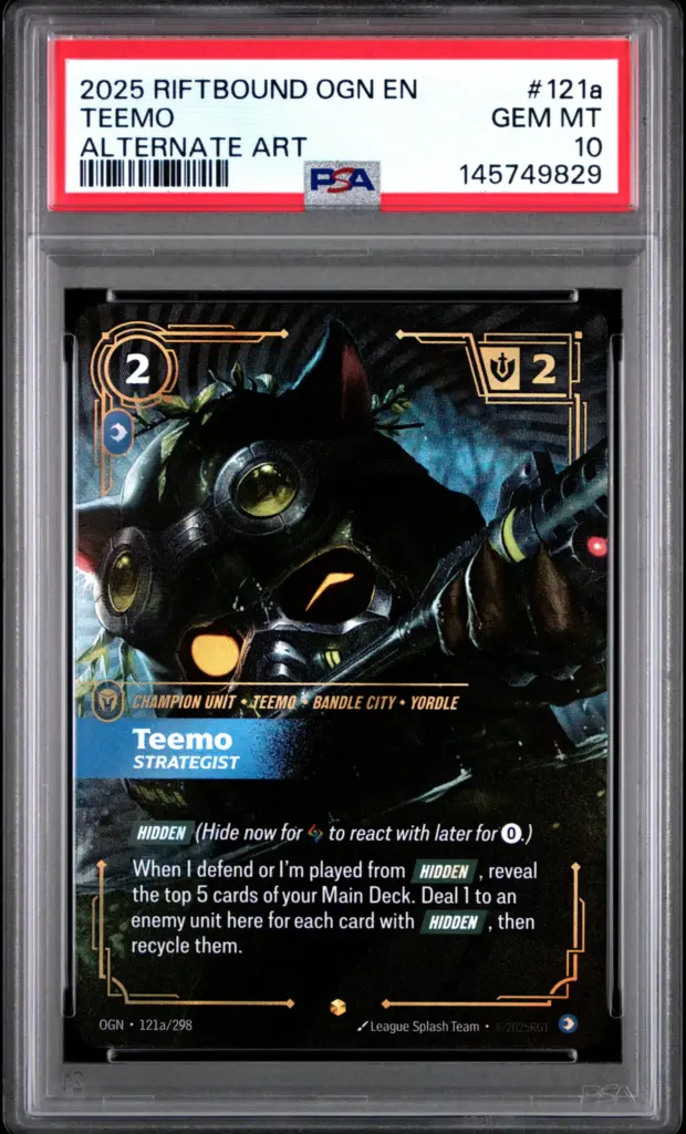 TEEMO 121A/298 – Origins – PSA 10