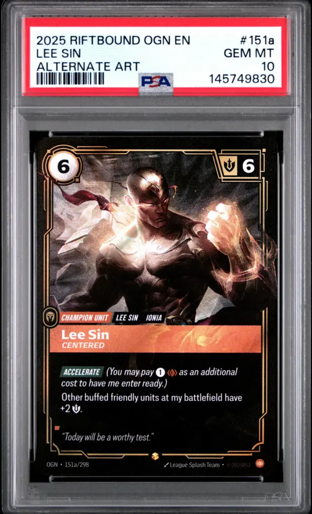 LEE SIN 151A/298 – Origins – PSA 10