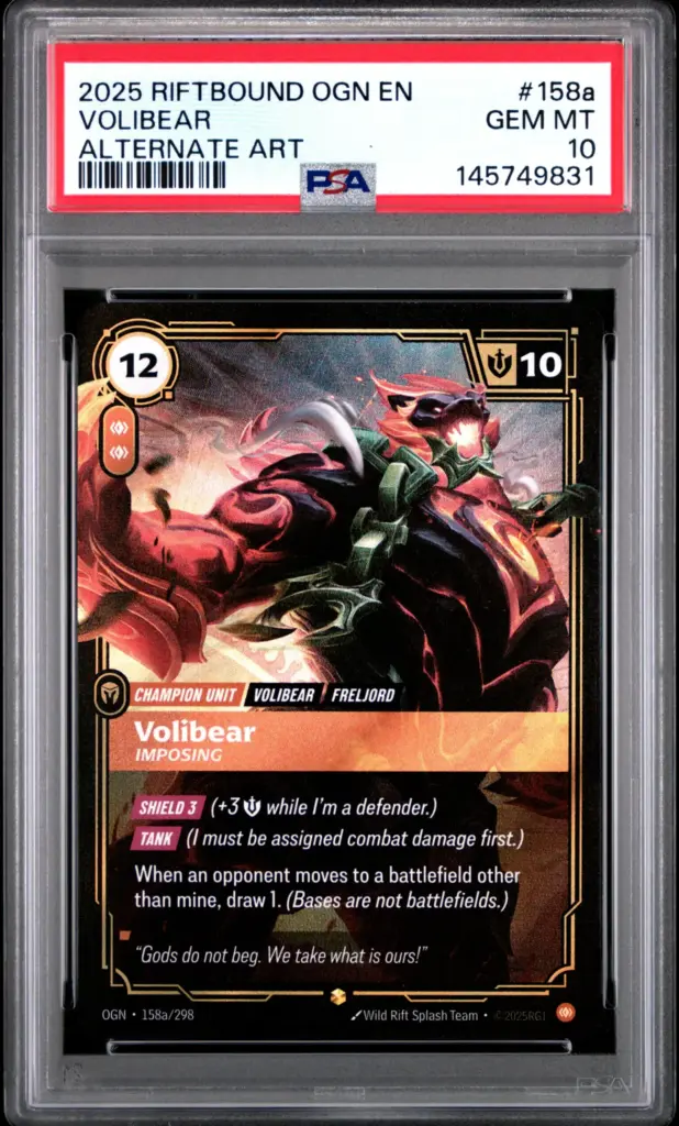 VOLIBEAR 158A/298 – Origins – PSA 10