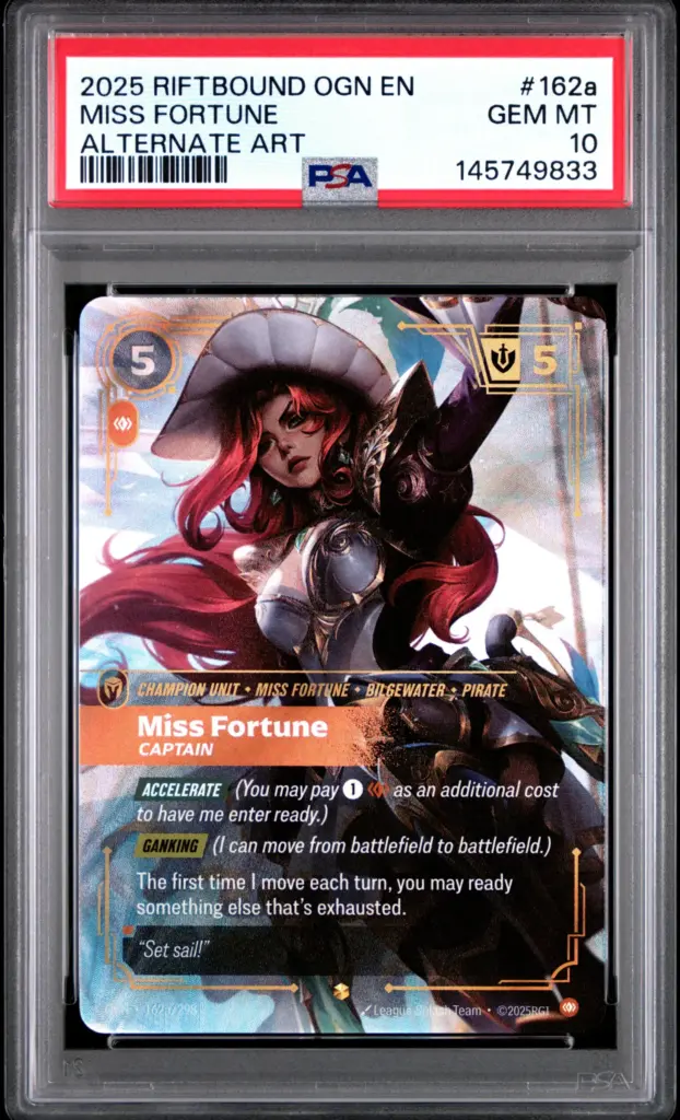 MISS FORTUNE 162A/298 – Origins – PSA 10