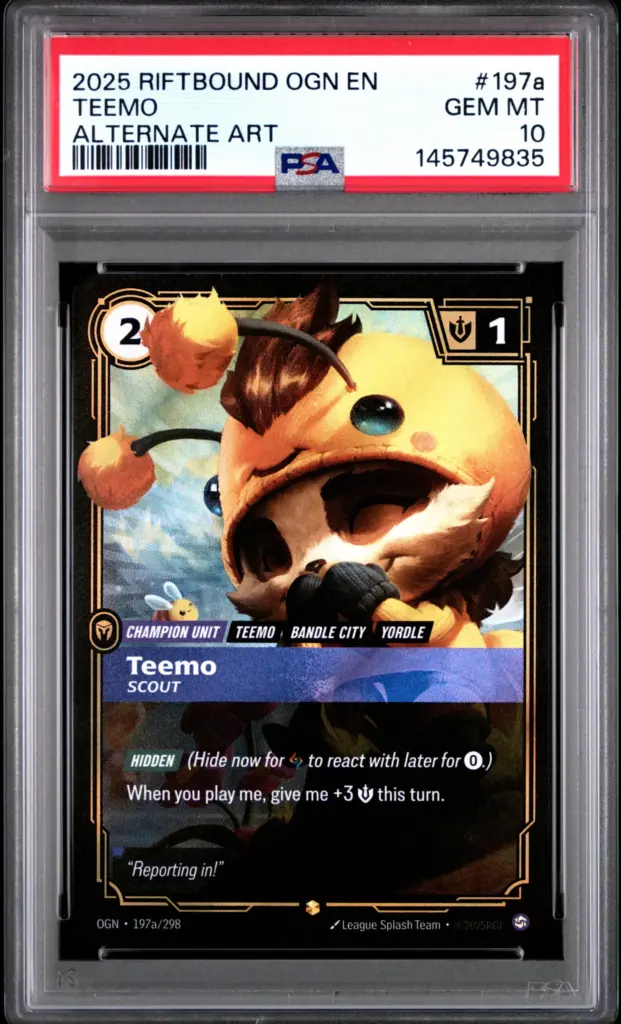 TEEMO 197A/298 – Origins – PSA 10