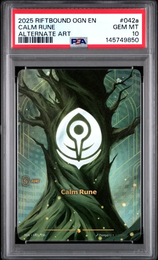 CALM RUNE 042A/298 – Origins – PSA 10