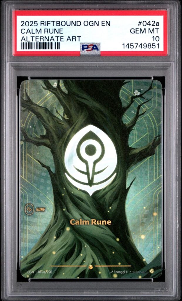 CALM RUNE 042A/298 – Origins – PSA 10 (145749851)