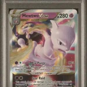 MEWTWO VSTAR 031/078 – Pokémon GO – PSA 9