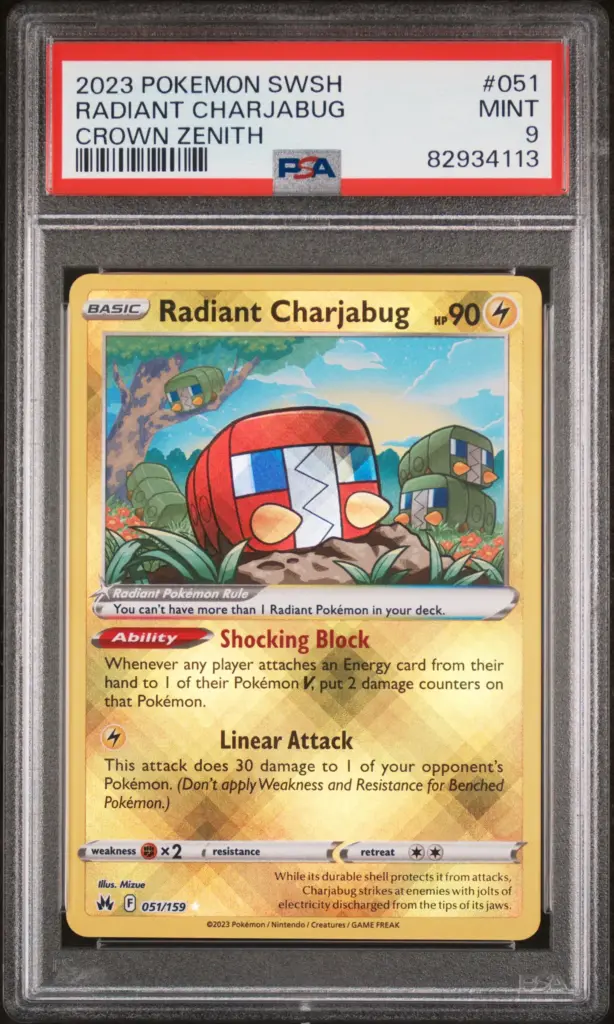 RADIANT CHARJABUG 051/159 – Crown Zenith – PSA 9