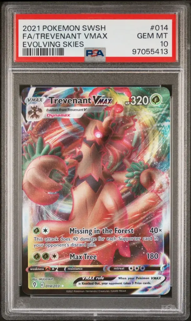 FA/TREVENANT VMAX 014/203 – Evolving Skies – PSA 10