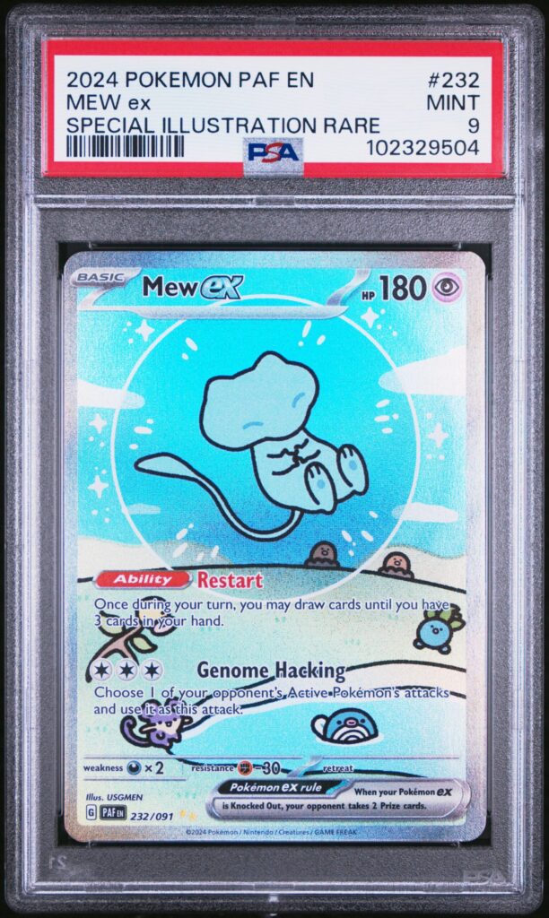 2024 · POKEMON PAF EN-PALDEAN FATES · MEW ex · #232 · PSA MINT 9