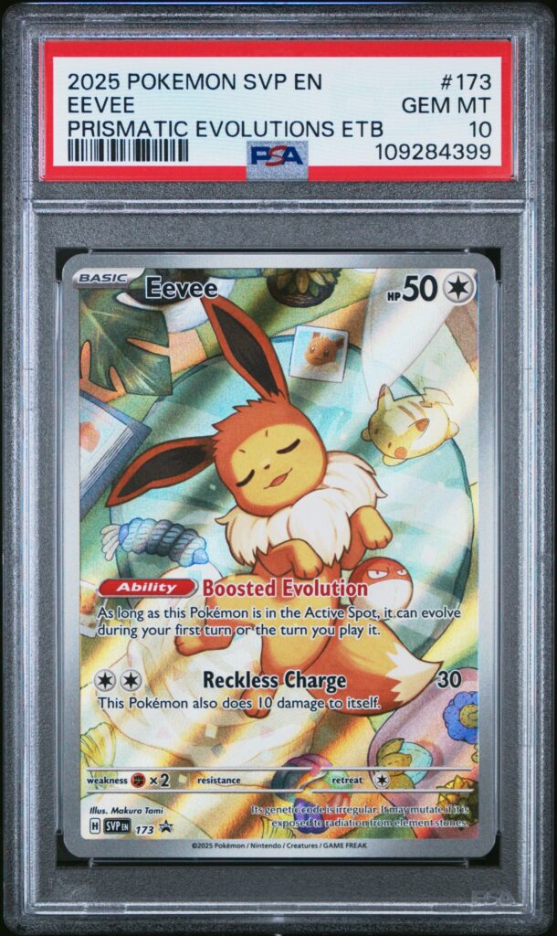 2025 · POKEMON SVP EN-SV BLACK STAR PROMO · EEVEE · #173 · PSA GEM MT 10