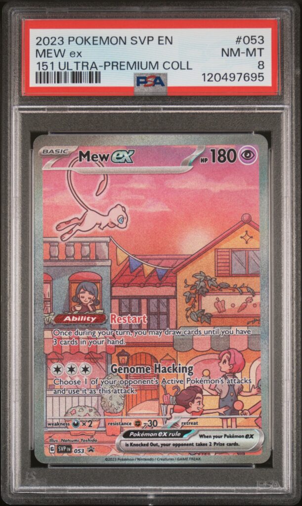 2023 · POKEMON SVP EN-SV BLACK STAR PROMO · MEW ex · #053 · PSA NM-MT 8