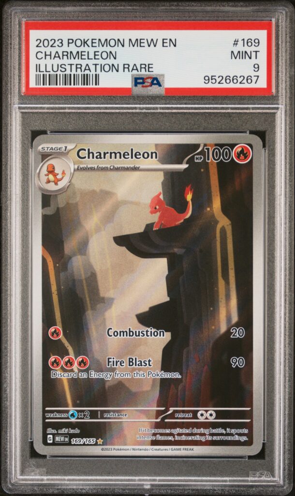 2023 · POKEMON MEW EN-151 · CHARMELEON · #169 · PSA MINT 9