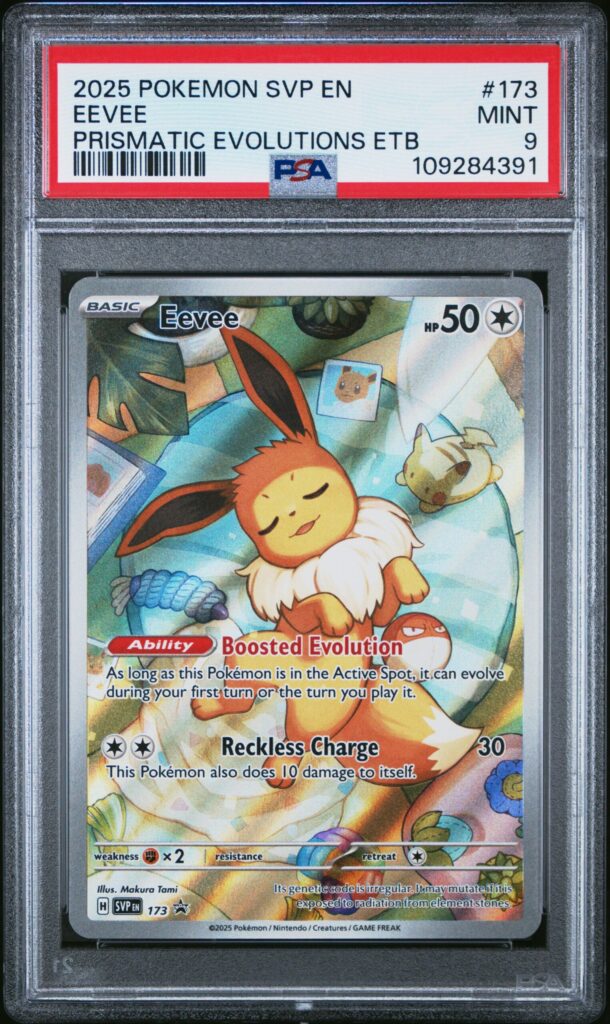 2025 · POKEMON SVP EN-SV BLACK STAR PROMO · EEVEE · #173 · PSA MINT 9