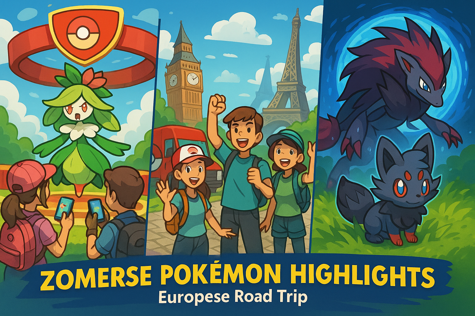 Zomerse Pokémon Highlights: Hisuian Lilligant Raid Day, Europese Road Trip & Ultra Unlock Hisui