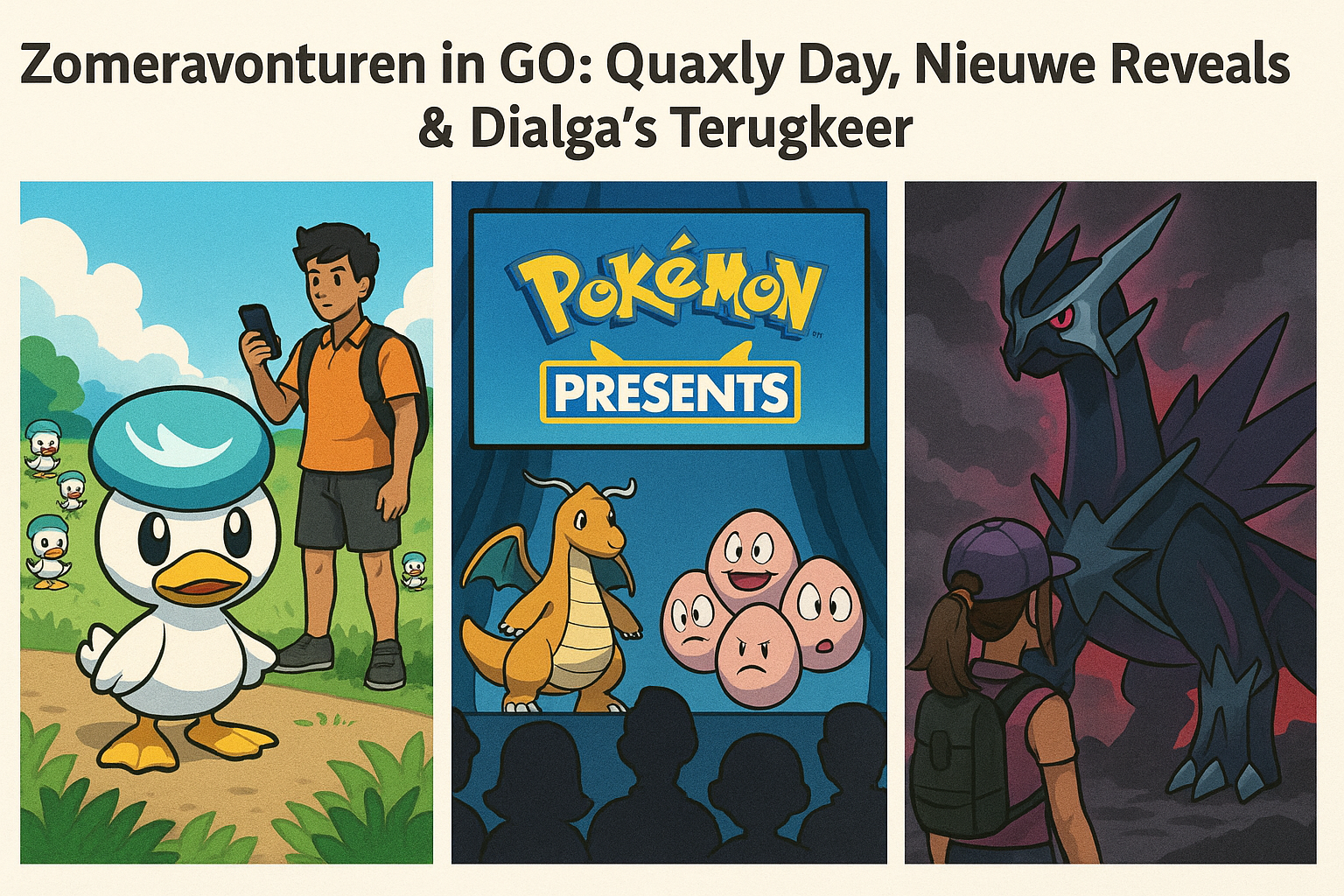 Zomeravonturen in GO: Quaxly Day, Nieuwe Reveals & Dialga’s Terugkeer